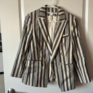 Veronica Beard Dickey Blazer Linen Blend